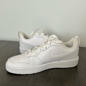 Boys white Nike sneakers
